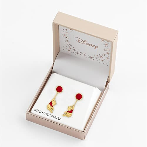 Boucles d'oreille Winnie l'ourson rouge variant 0 