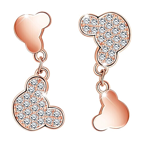Boucles d'oreille Winnie l'ourson or rose