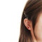 Boucles d'oreille La belle et la bête or rouge plaqué or - miniature variant 1