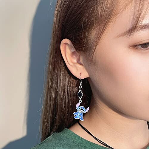 Boucles d'oreille Stitch variant 3 
