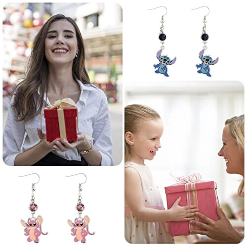 Boucles d'oreille Stitch variant 5 
