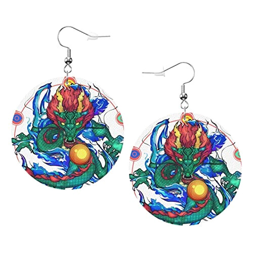 Boucles d'oreille Dragon Ball blanc