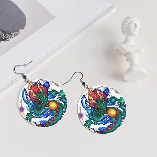 Boucles d'oreille Dragon Ball blanc variant 4 