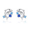 Boucles d'oreille Dauphin argent - miniature