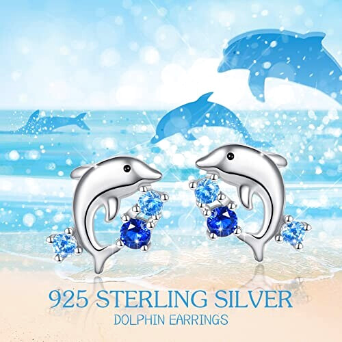 Boucles d'oreille Dauphin argent variant 4 