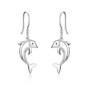 Boucles d'oreille Dauphin s de argentées