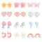 Boucles d'oreille Dauphin multicouleur - miniature