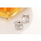 Boucles d'oreille Dauphin blanc plaqué or - miniature variant 2