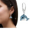 Boucles d'oreille Dauphin bleu - miniature variant 1