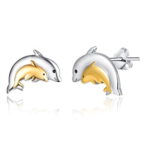 Boucles d'oreille Dauphin argent
