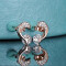 Boucles d'oreille Dauphin or rose - miniature variant 1