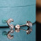 Boucles d'oreille Dauphin or rose - miniature variant 2