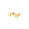 Boucles d'oreille Dauphin or jaune - miniature variant 1