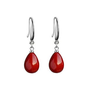 Boucles d'oreille rouge