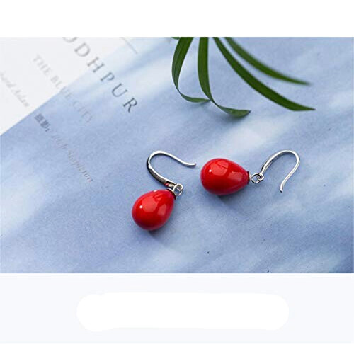 Boucles d'oreille rouge variant 4 