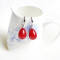 Boucles d'oreille rouge - miniature variant 1