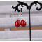 Boucles d'oreille rouge - miniature variant 2