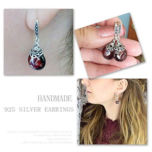 Boucles d'oreille rouge variant 4 