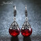 Boucles d'oreille rouge - miniature variant 1