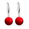 Boucles d'oreille rouge - miniature