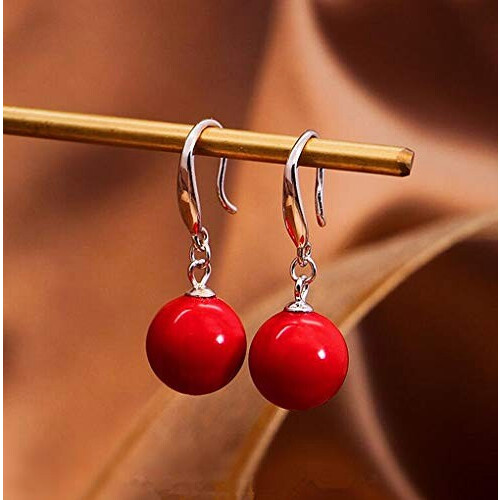 Boucles d'oreille rouge variant 1 