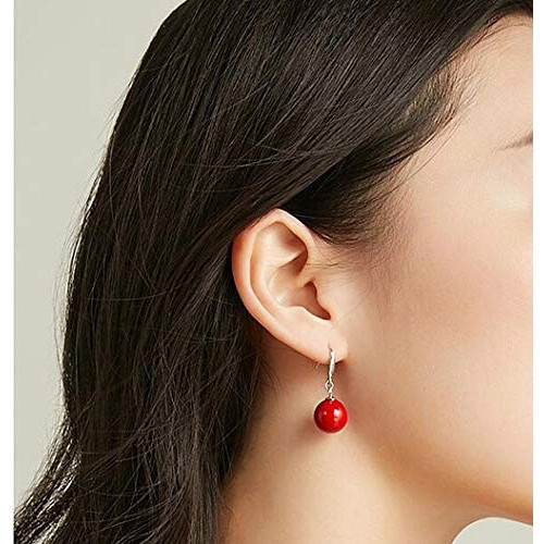 Boucles d'oreille rouge variant 4 