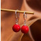 Boucles d'oreille rouge - miniature variant 2