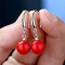 Boucles d'oreille rouge - miniature variant 3