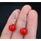 Boucles d'oreille rouge - miniature variant 4