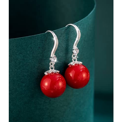 Boucles d'oreille rouge variant 0 