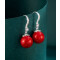 Boucles d'oreille rouge - miniature variant 1