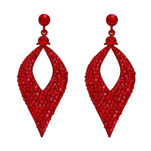 Boucles d'oreille rouge