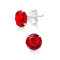 Boucles d'oreille rouge siam - miniature variant 1
