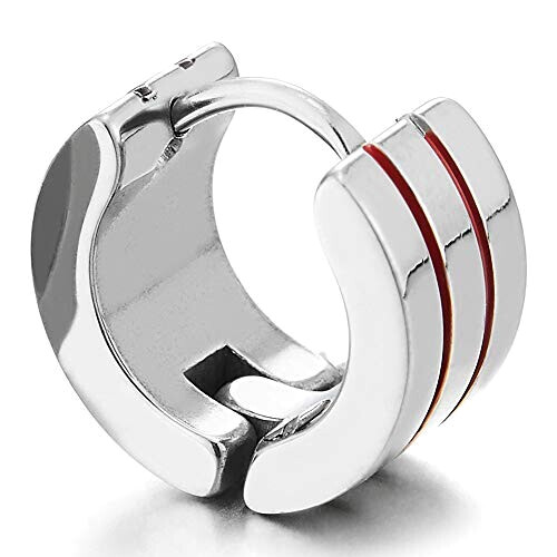 Boucles d'oreille rouge variant 1 