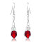 Boucles d'oreille rouge rubis - miniature