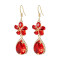 Boucles d'oreille rouge - miniature