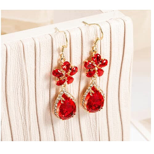 Boucles d'oreille rouge variant 0 