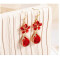 Boucles d'oreille rouge - miniature variant 1