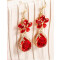 Boucles d'oreille rouge - miniature variant 2